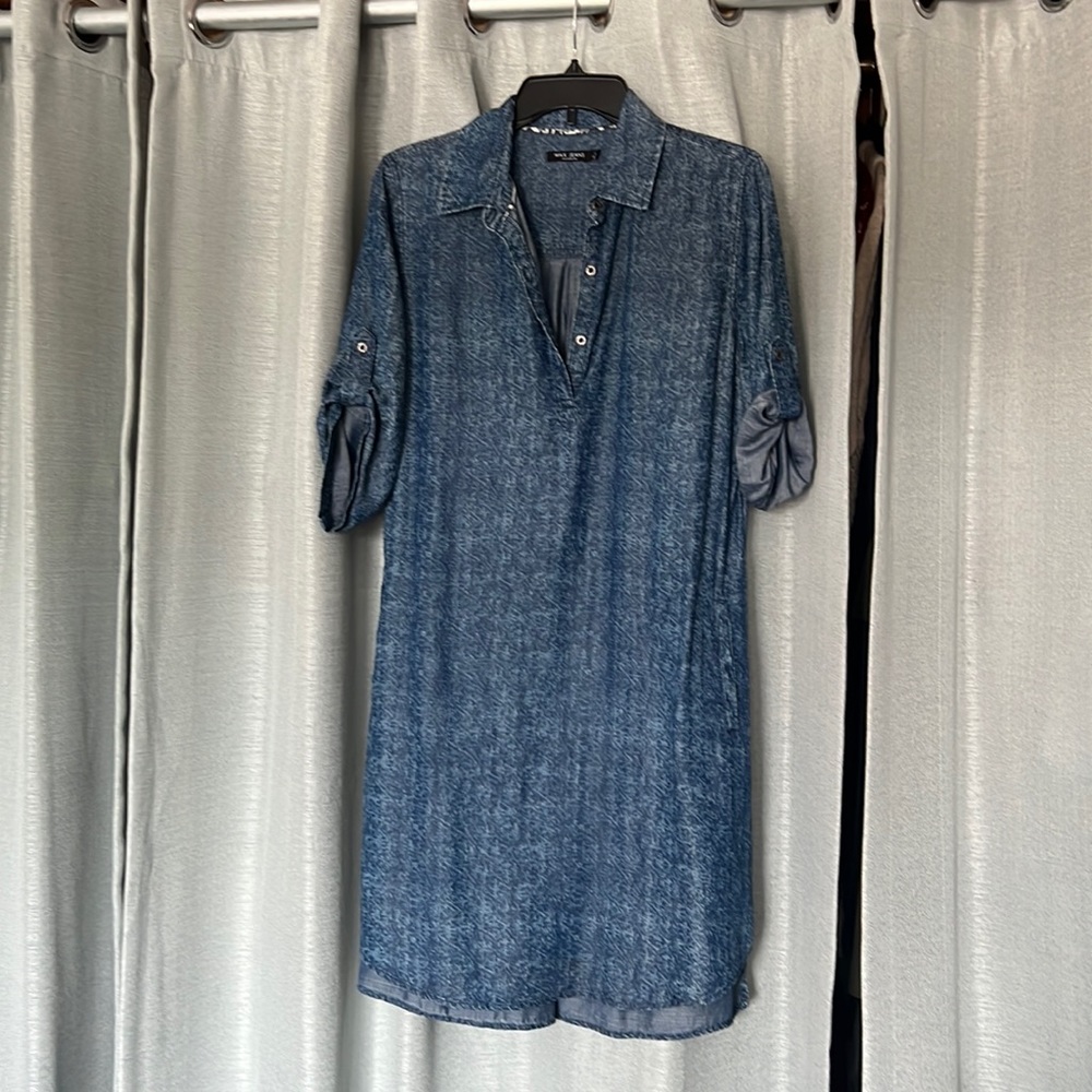 Blue collared dress
